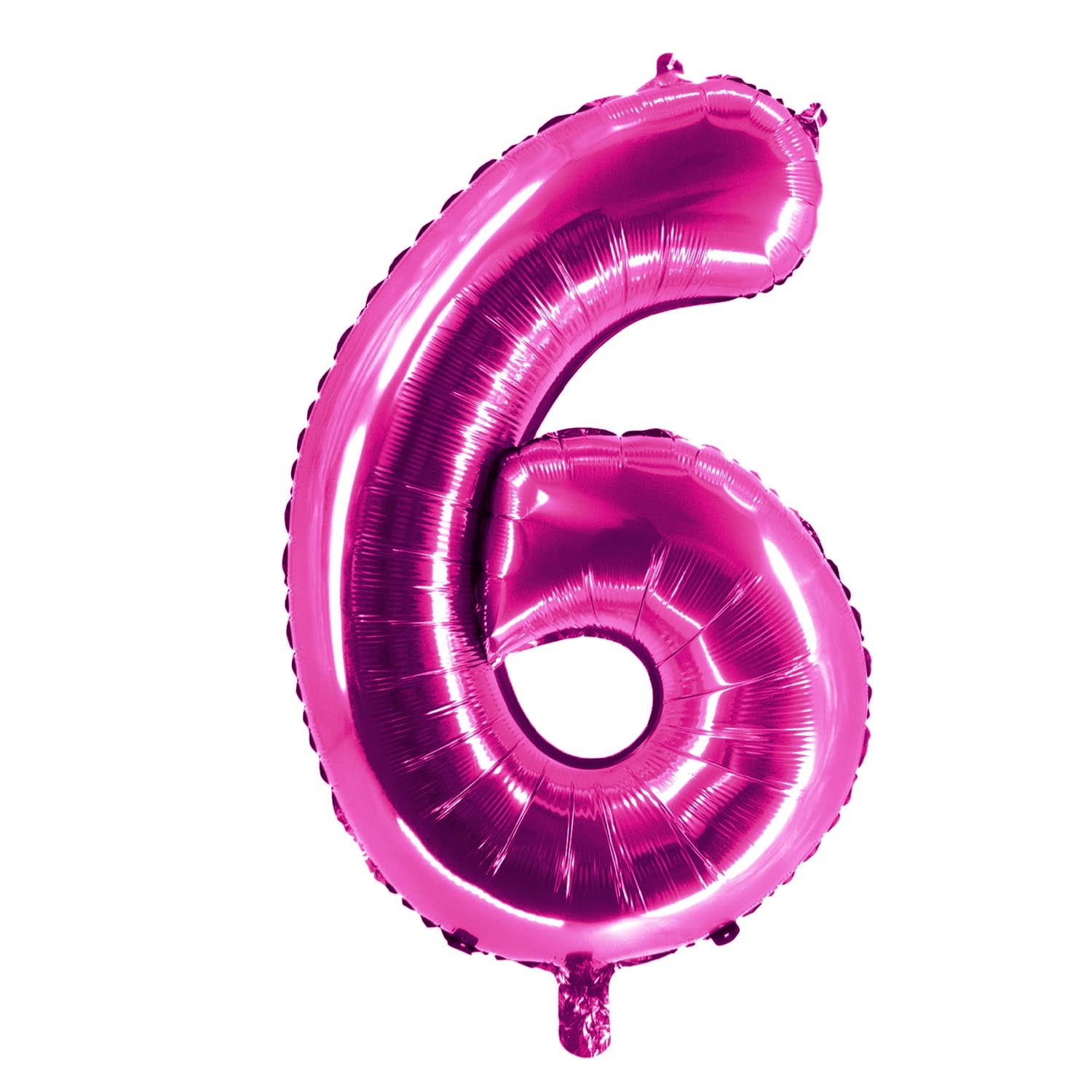 Foil balloons, number balloon, pink, 100 cm, numbers 0 to 9, glossy 11