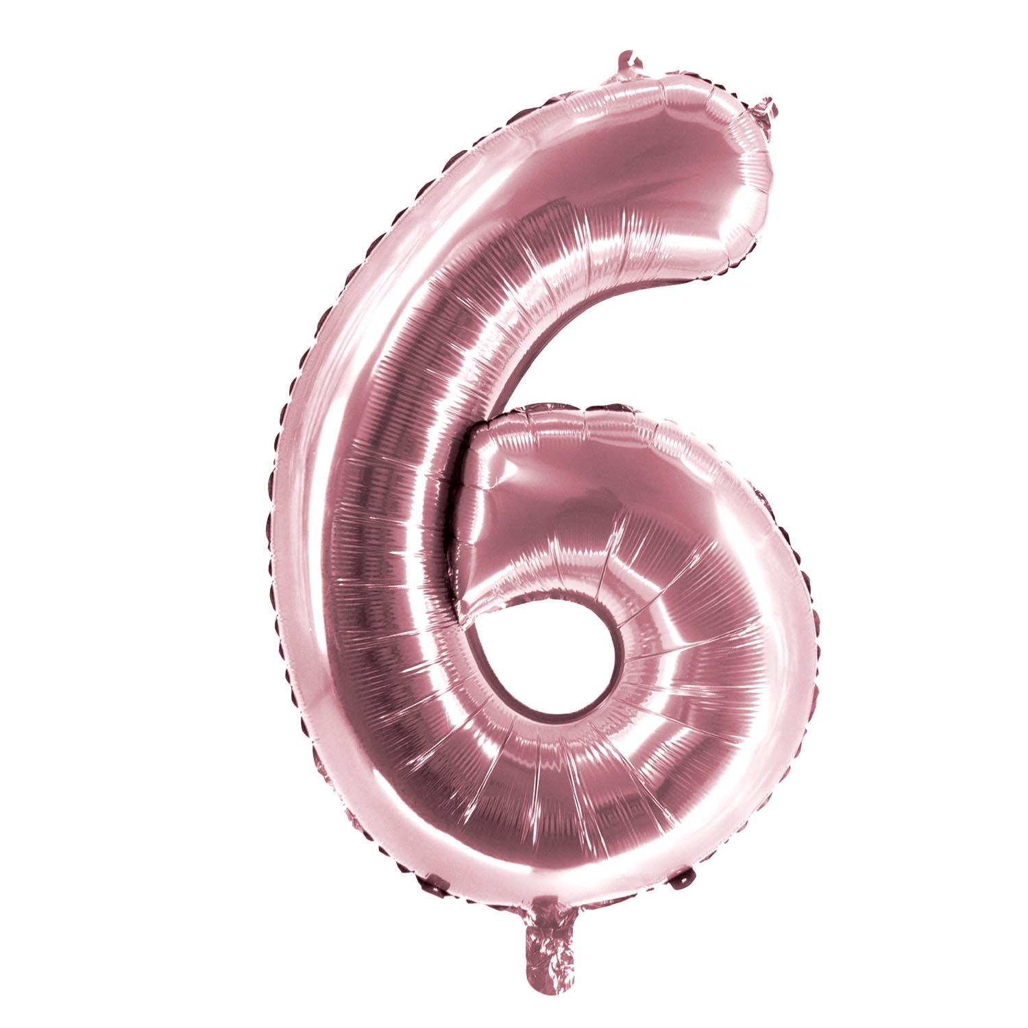 Foil balloons, number balloon, rose gold, 100 cm, numbers 0 to 9, glossy 10