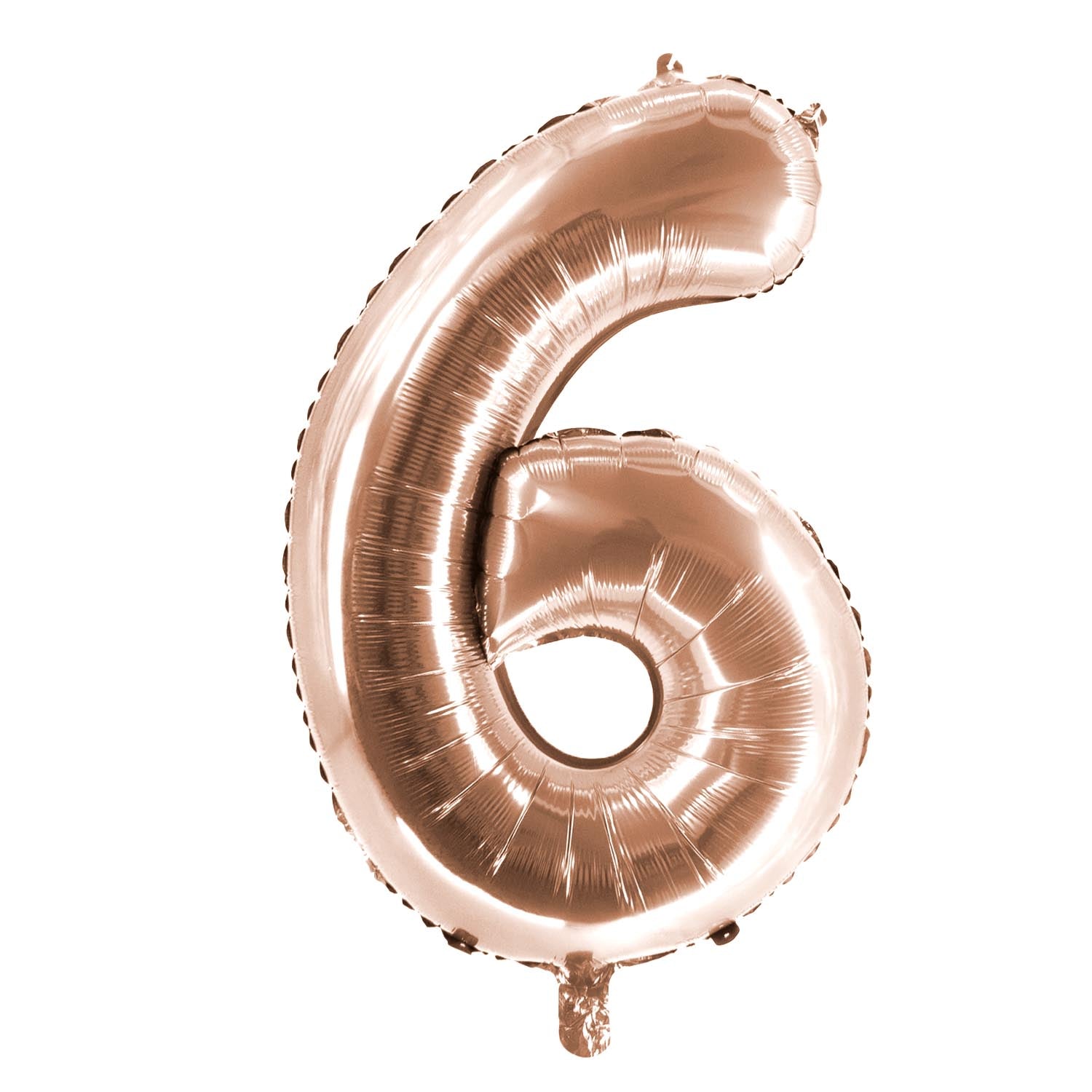 Folienballons Zahllenballon roségold 100 cm Zahl 0 bis 9 glänzend 11
