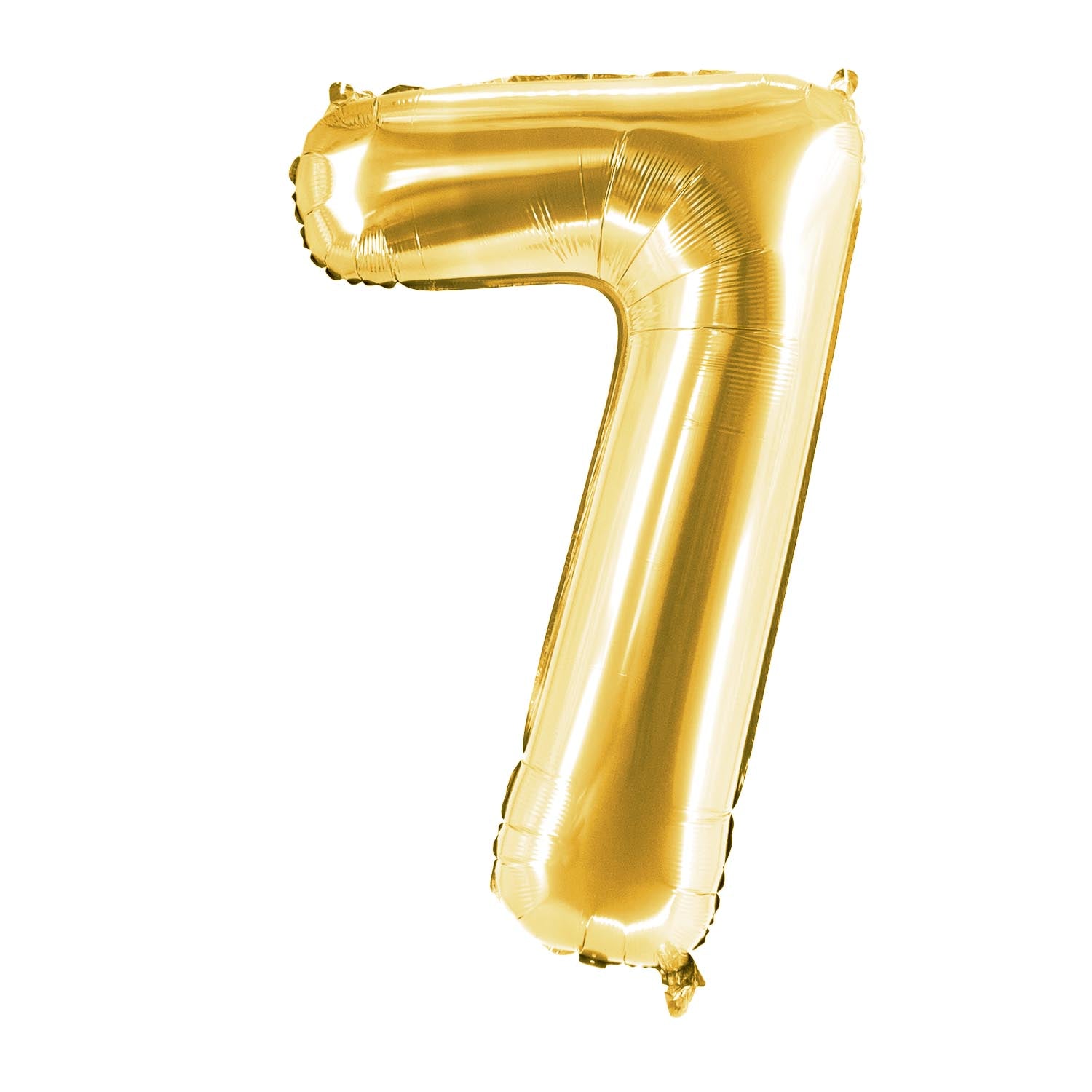 Foil balloons, number balloon in gold, 100 cm, numbers 0-9, shiny 12