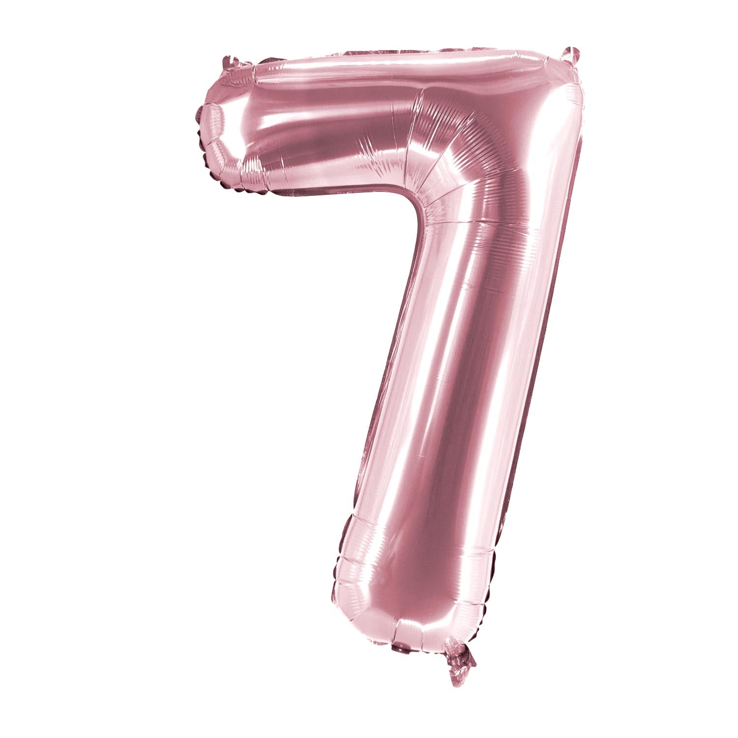Foil balloons, number balloon, rose gold, 100 cm, numbers 0 to 9, glossy 11