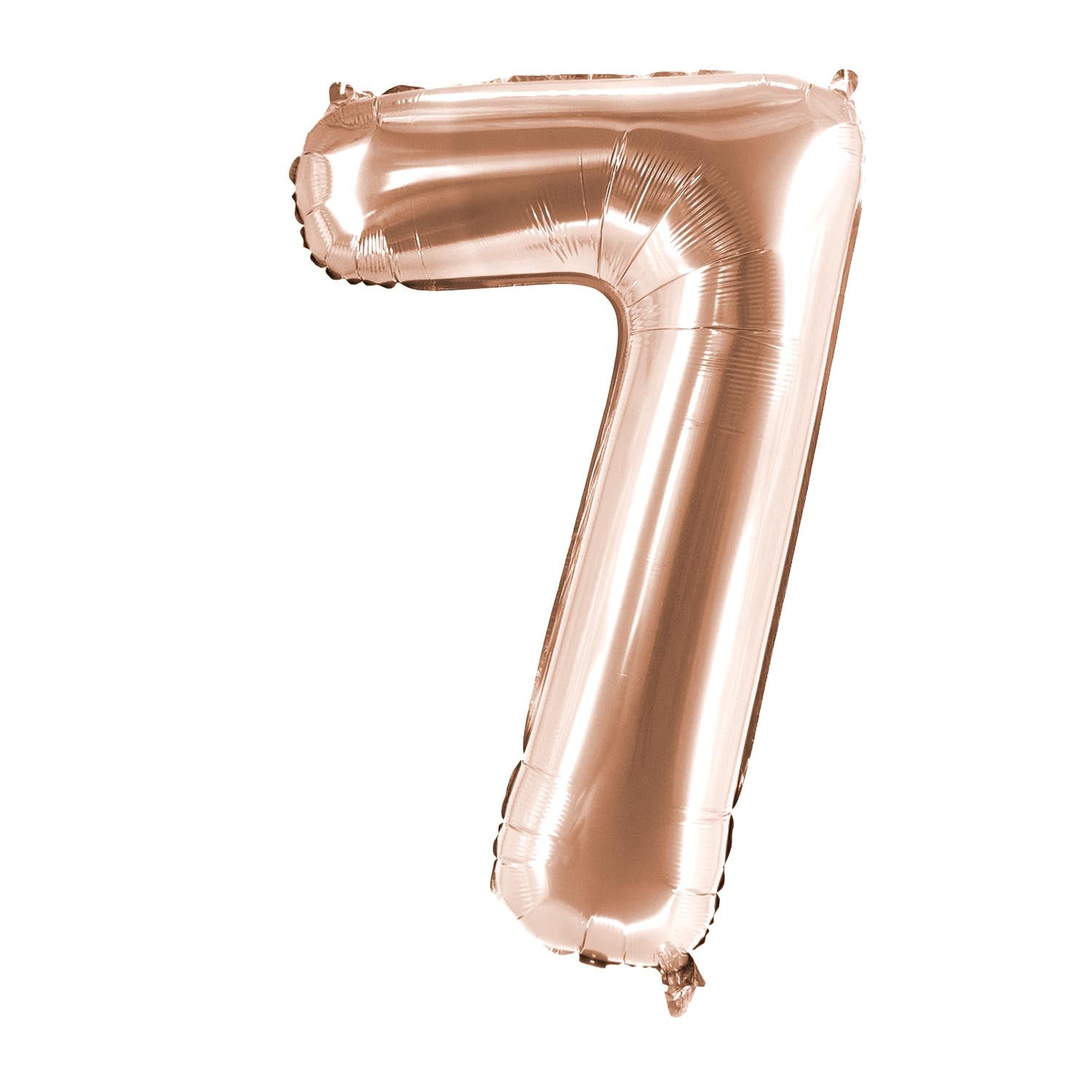 Folienballons Zahllenballon roségold 100 cm Zahl 0 bis 9 glänzend 12