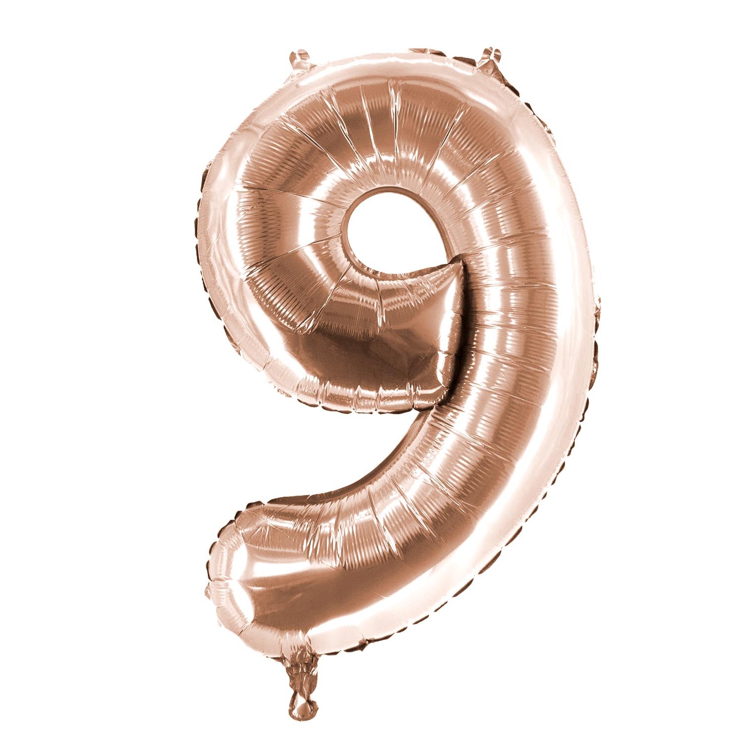 Folienballons Zahllenballon roségold 100 cm Zahl 0 bis 9 glänzend 14