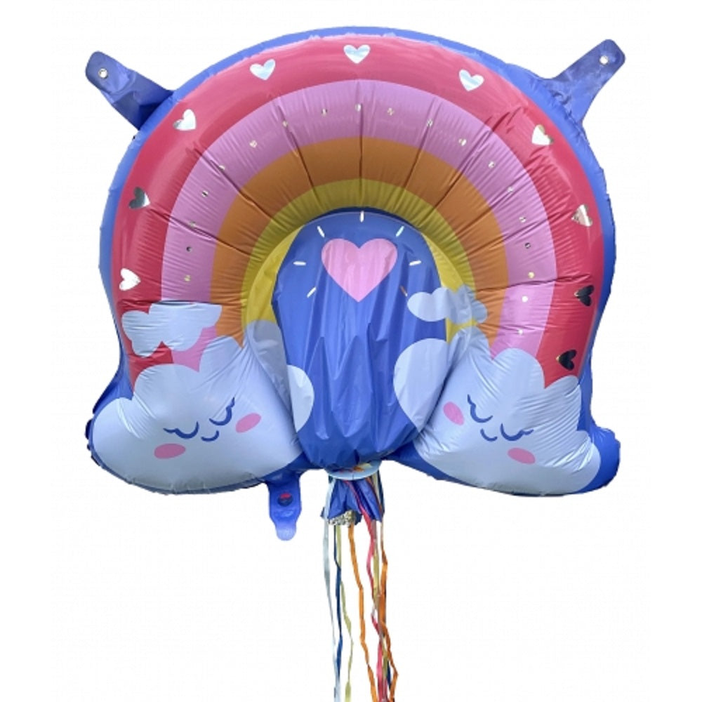 Zieh-Pinata Regenbogen aufblasbar Luft Folie 90×80 cm 2