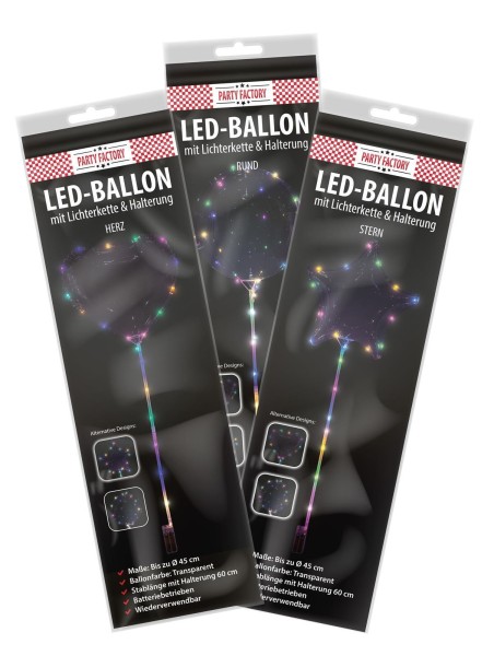 LED Ballon Herz 45cm