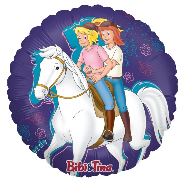 Bibi & Tina Folienballon - Rund "forever"