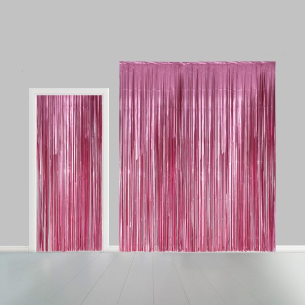 Partyvorhang pink, 100x240cm - flammenhemmend
