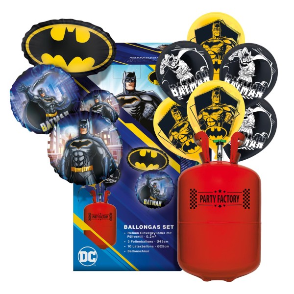 Ballongas Helium Set "Batman"