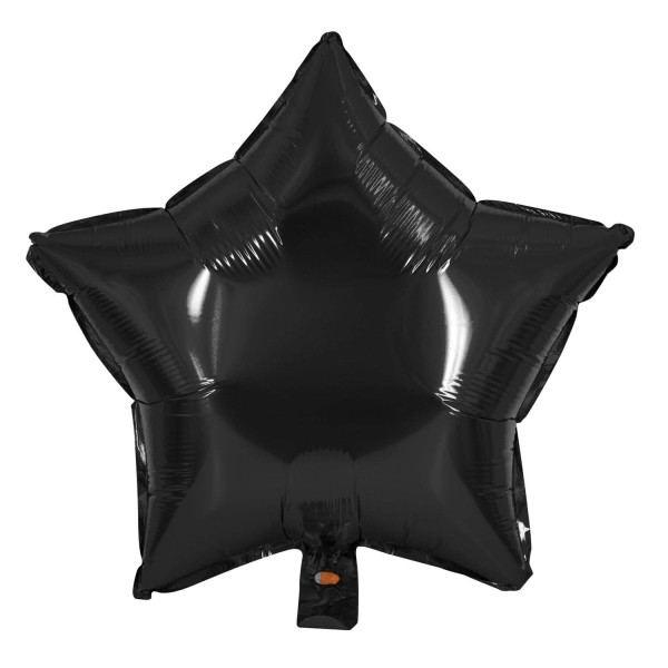 schwarzer stern folienballon ø45cm