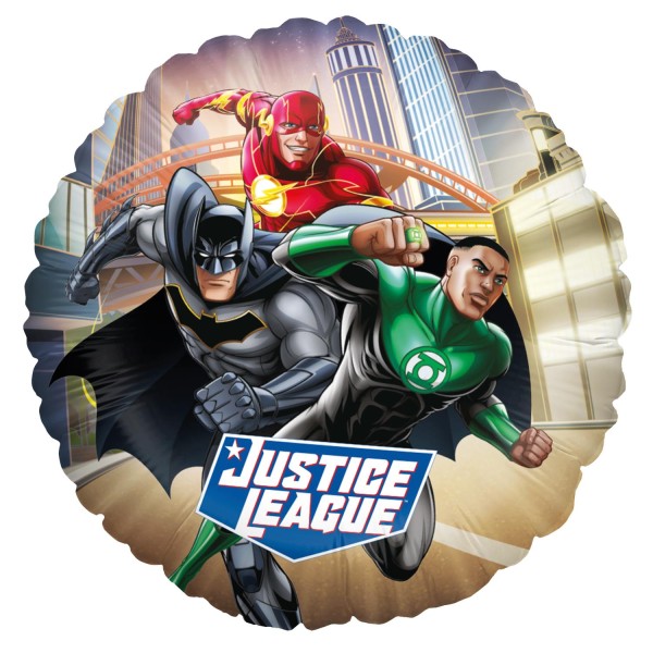 Justice League Folienballon - Rund "Team 1"