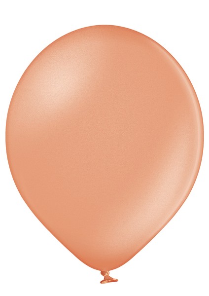 50er Set roségoldene Metallic-Luftballons, ø25cm
