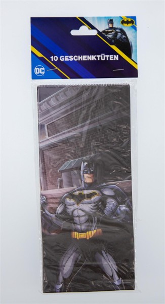 Batman Party-Tüte Papier inkl. Sticker, 10 Stk.