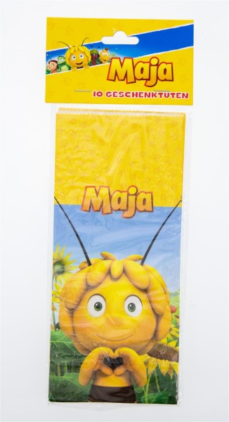 Biene Maja Party-Tüte Papier inkl. Sticker, 10 Stk.