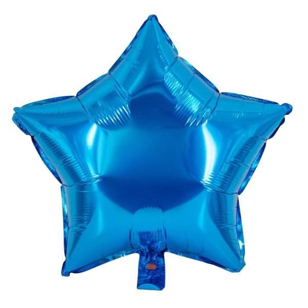 blauer stern folienballon ø45cm
