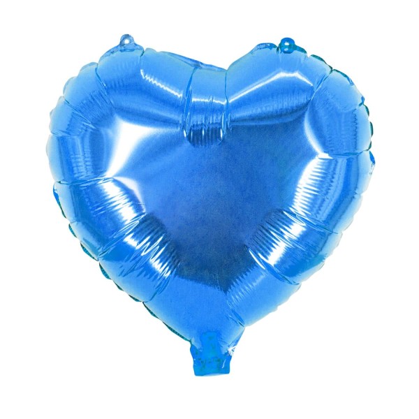 blauer herz folienballon ø45cm