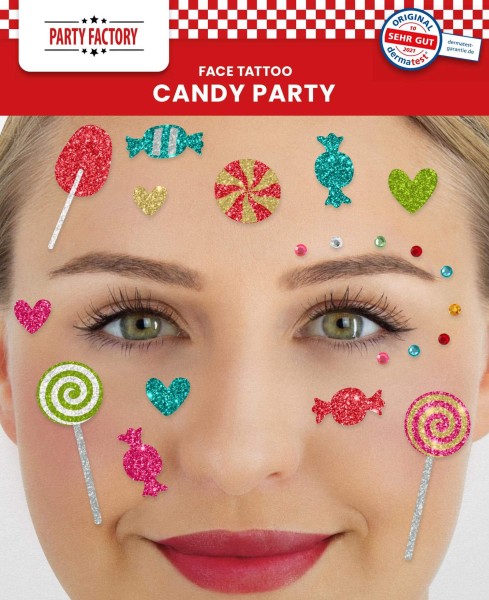 Candy Party - Glitter Face Tattoo