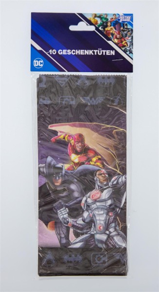 Justice League Party-Tüte Papier inkl. Sticker, 10 Stk.