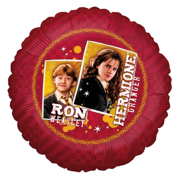Harry Potter Folienballon - Rund ø45 cm "Hermine und Ron"