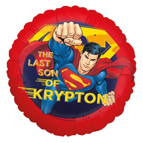 Superman Folienballon - Rund "Krypton"