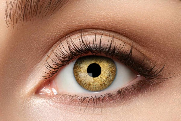 3-Monats Kontaktlinsen "Golden Sparkle"