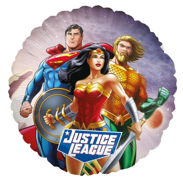 Justice League Folienballon - Rund "Team 2"