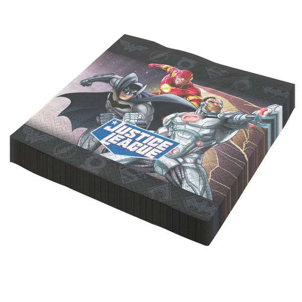 Servietten "Justice League", 33x33 cm, 20er-Pack